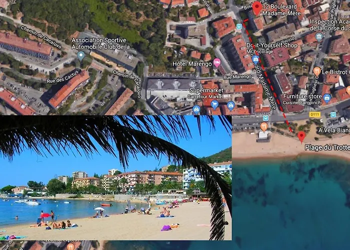 **** Sea 1 A 8 Personnes 80m2 A 120m De La **** Ajaccio (Corsica)